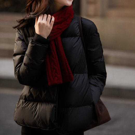 「高货kbnq」全新升级【铂金会员625/天猫849/差价224】(03852)洛诗琳气质轻薄羽绒服2025冬季小个子宽松保暖短外套kbnq 商品图2