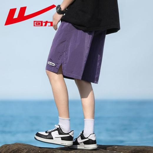 回力速干短裤男夏季防泼水沙滩短裤男士宽松运动户外机能工装短裤 商品图3