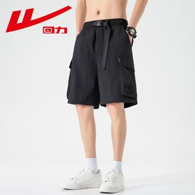 回力冰丝薄款短裤男士夏季新款美式宽松休闲五分裤潮牌工装裤