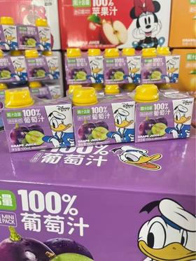 迪士尼 迷你装100%葡萄汁100ml（16*3）16924732334641