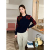 「高货rp」全新升级【铂金会员404/天猫539/差价135】(03516)洛诗琳重工手工钩花羊毛衫2025冬季圆领套头加厚针织上衣 商品缩略图2