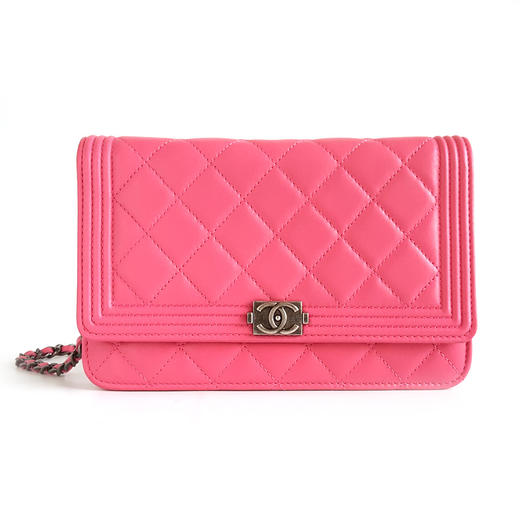 【95新】CHANEL香奈儿A80287 Y04638 97103粉色羊皮Leboy woc链条包单肩包女士 191225AK08 商品图0