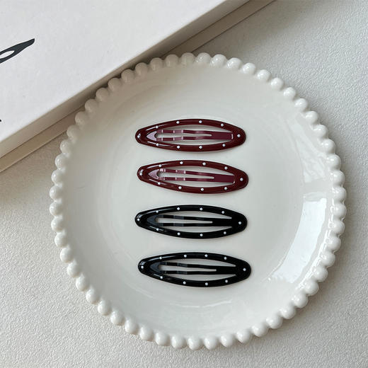 滴油波点椭圆BB基础组合夹（4个）-纪念日百货门店同款167395251 商品图2