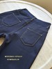 丹宁原本色蓝冬季加绒四面弹阔腿高腰微喇牛仔裤 商品缩略图14