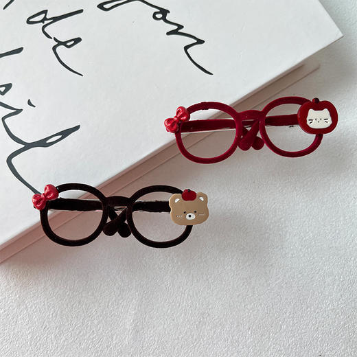 植绒眼镜发夹-纪念日百货门店同款168243313 商品图0