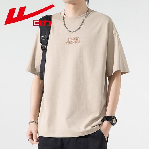 回力纯棉短袖T恤男士夏季新款日系简约重磅印花潮流半袖体恤 商品图6