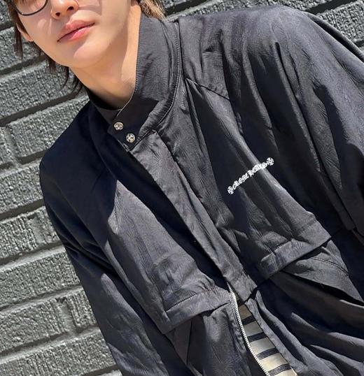 中性款暗纹印花外套he009 商品图4