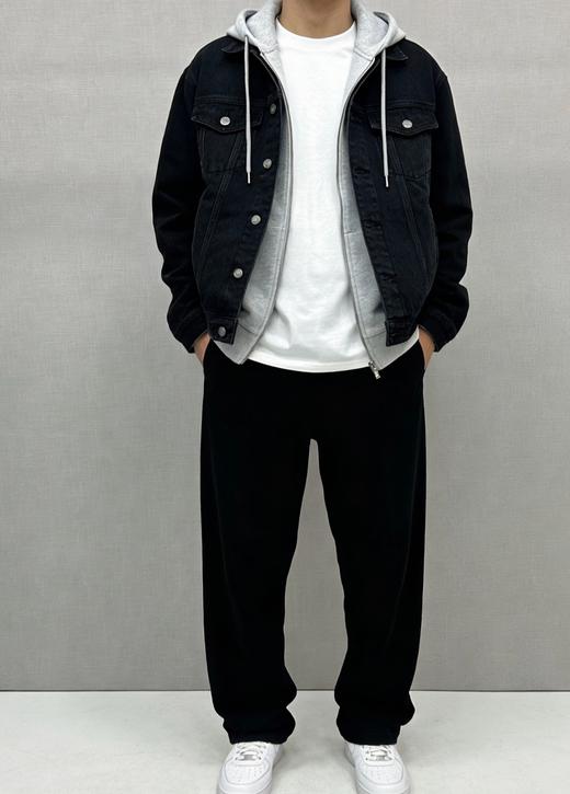 男款明线休闲裤长裤he002 商品图3