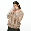 Ariseism 美式复古设计感连帽环保皮草外套女冬季新款加厚上衣 商品缩略图1