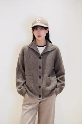 【高品质私服】【IC牦牛绒针织开衫】天然色泽，柔软蓬松，保暖舒适，色彩独特且光泽柔和G1612-CC【无标出货 介意慎拍】