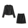 轻奢小香风亮片羊毛外套+时髦半身裙两件套WLZD2431708 商品缩略图4