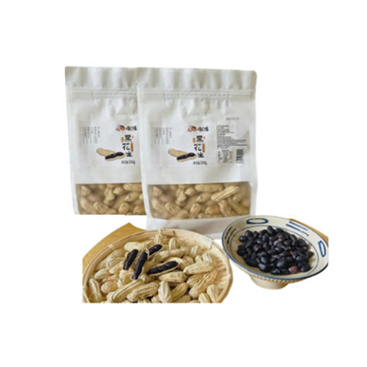 云南普洱嘿凸噜炒香黑花生350g/袋*2袋 商品图0