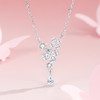 Winy S925 银织梦芳华项链女 银色合成立方氧化锆吊坠 轻奢灵动碎钻设计锁骨链 商品缩略图0
