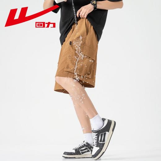 回力冰丝薄款短裤男士夏季新款美式宽松休闲五分裤潮牌工装裤 商品图5