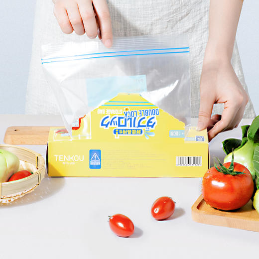 【组合套装】TENKOU RYUUGI HOME双密封3倍加厚锁鲜袋L号（22只/件*2件） 商品图1