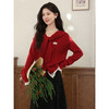 鹿向南【1224/20:00新品前1小时7折限量100件】暗红色毛衣 商品缩略图0