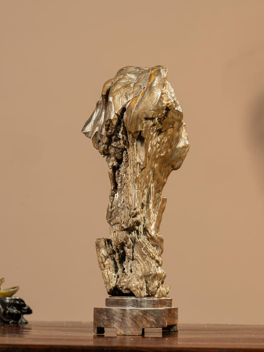 清	木化石文房赏石（红木座） 商品图1