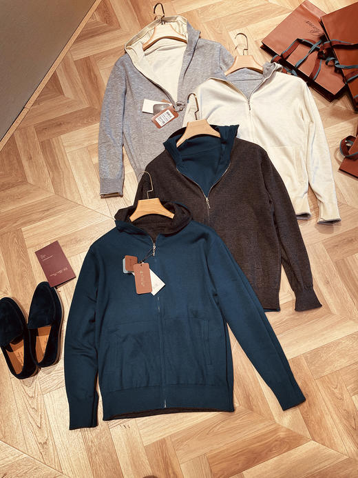 羊毛双面穿针织外套 商品图3