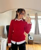 𝐑𝐋拉夫招财红一见钟情圆领开衫拧花百搭毛衫 商品缩略图5