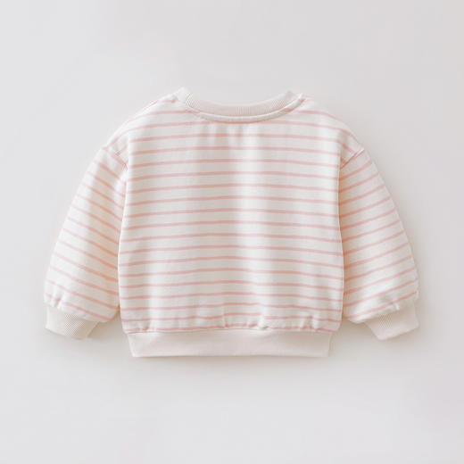 马克珍妮卡通小熊女童条纹卫衣 宝宝运动衫2026年春装新款560073 商品图2