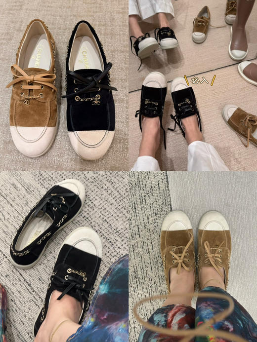 CH-SH 26C 皮穿链平底鞋 商品图1