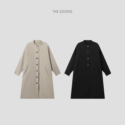 THESOONG日系小众寂寥风匹马棉微茧型鹅绒服外套HWYRF8440 商品图0