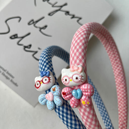 RT清新小少女格发箍-纪念日百货门店同款167997666 商品图2