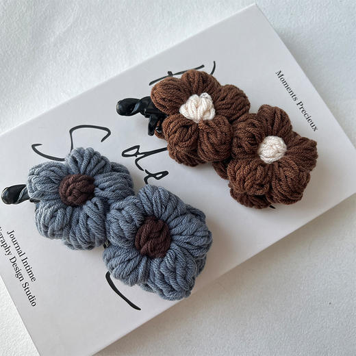 复古毛线花朵治愈少女心香蕉夹-纪念日百货门店同款168099358 商品图1