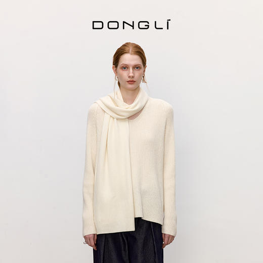 东黎 • 山羊绒女士秋冬围巾＋V领套衫 TZ-DLVY-001-003 商品图1