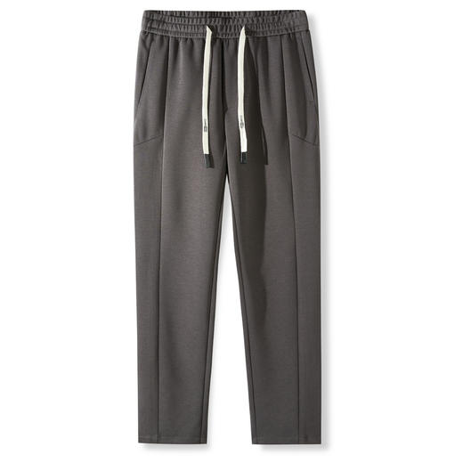 【易打理】圣得西2025年冬季男士松紧腰休闲裤系绳微弹直筒长裤 商品图10