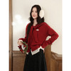 鹿向南【1224/20:00新品前1小时7折限量100件】暗红色毛衣 商品缩略图3