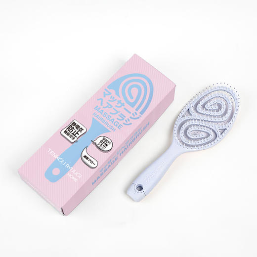 TENKOU RYUUGI 天工流仪 一梳到底防静电头皮按摩顺发梳(粉色/蓝色) 商品图4