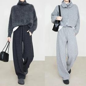 秋冬女款阔腿裤 | 柔软垂坠、暖糯亲肤、遮胯显瘦、秋冬穿搭既时髦又舒适【HZ】