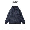 WT359SDSA秋冬新款痞帅男装时尚绒毛撞色拉链立领连帽卫衣开衫百搭 商品缩略图1