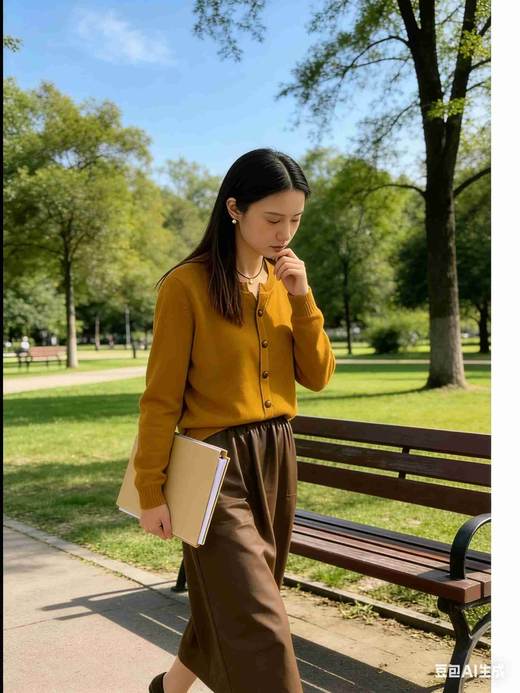 福利款  385852剪刀领羊毛针织套头衫 商品图3