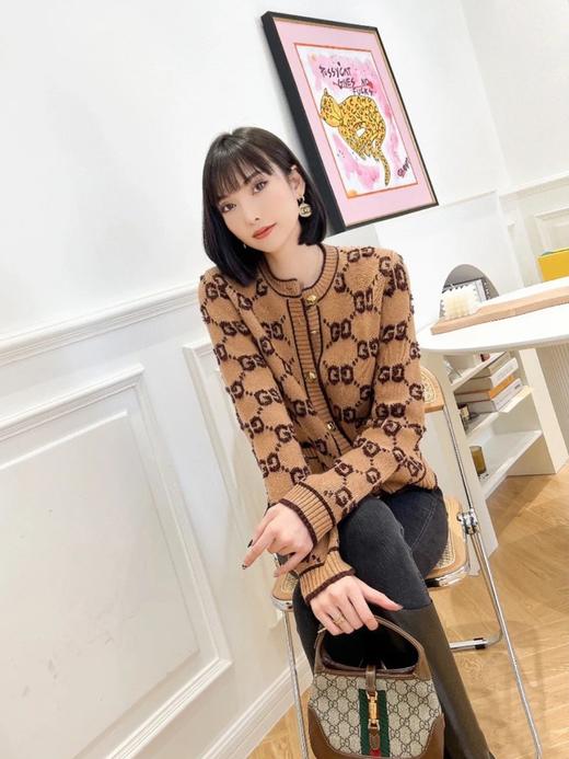 GUCC*I经典提花针织毛衣开衫 商品图8