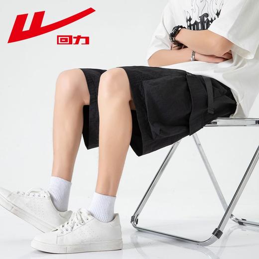 回力冰丝薄款短裤男士夏季新款美式宽松休闲五分裤潮牌工装裤 商品图3