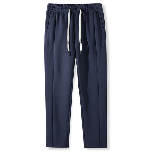 【易打理】圣得西2025年冬季男士松紧腰休闲裤系绳微弹直筒长裤 商品图11