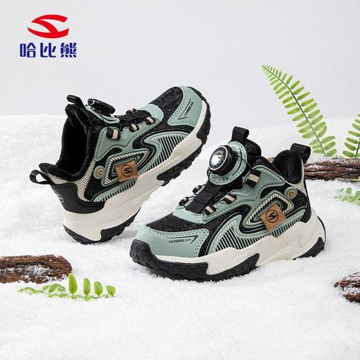 哈比熊加绒冬季儿童鞋运动鞋保暖女童老爹鞋休闲鞋跑步鞋 商品图3