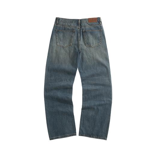 男款锁扣水洗棉质牛仔裤长裤la012 商品图1