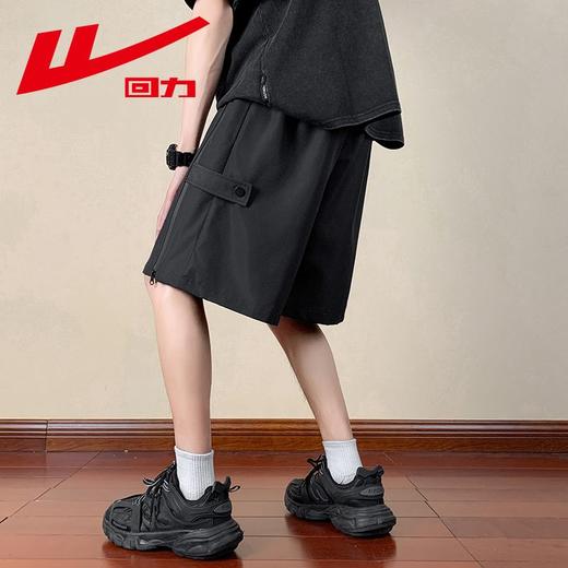 回力机能拉链工装短裤男士夏季新款美式宽松休闲百搭五分裤子 商品图5