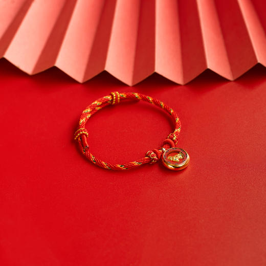 热卖中！！【总台文创官方授权】2026马年春晚生肖手串（足金版含金200mg)（预售！下单1.15发货） 商品图3