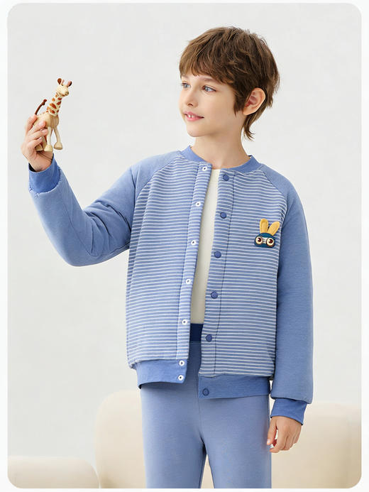 611羊毛布立领对开三层棉袄 商品图1