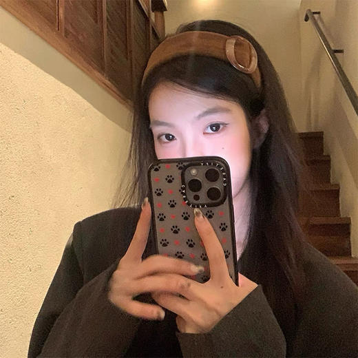 适通勤约会高颅顶侧边扣饰发箍-纪念日百货门店同款167043897 商品图4