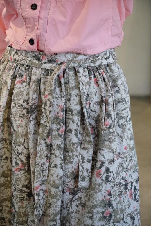 Outil2色花纹绑带半裙 商品图12