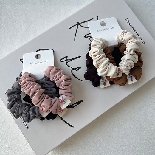 磨毛贴标组合发圈（3根）-纪念日百货门店同款167044355 商品图2