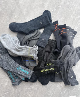 全新正品美单Asics亚瑟士全身毛巾底中长款男士加厚运动袜

均码弹力大 适合40-45

一组四双，颜色随机