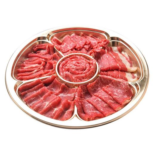 春节三拼薄片组合 600g/盒  牛肉 商品图0