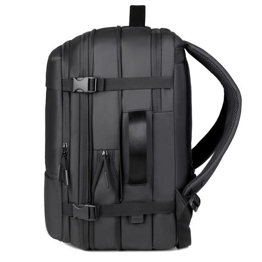 新款大容量电脑包高级感外出户外多功能商务背包男式可扩容差旅背包 商品图3