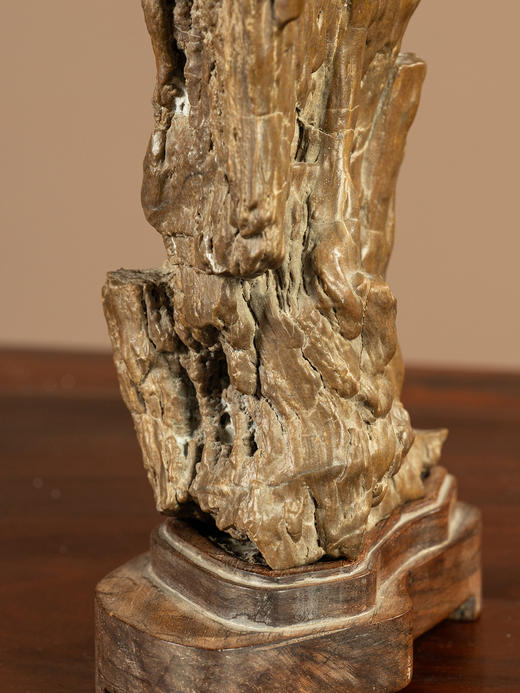 清	木化石文房赏石（红木座） 商品图3